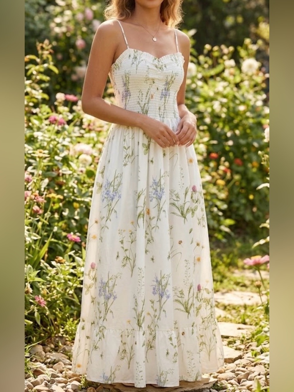 H&M NWT Floral Print Maxi Dress 
Size L